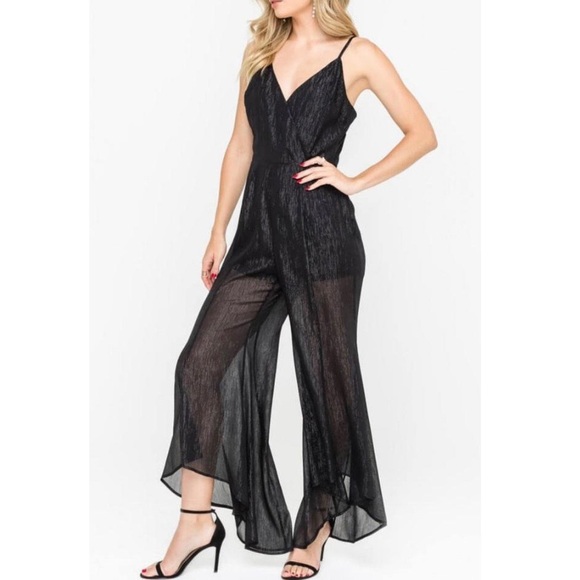 Lush Shimmer Cocktail Jumpsuit - Picture 2 of 8